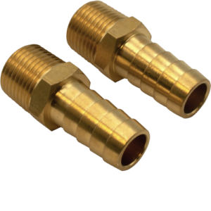 Set de 2 raccords droits 3/8’’ mâle