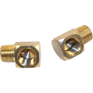 Set de 2 raccords coudés 90° 3/8’’ mâle x 3/8’’ femelle
