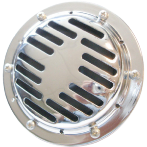Klaxon 12 volts chromé 12cm