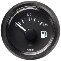 Niveau d’essence fond noir et cerclage triangle noir diam. 52mm