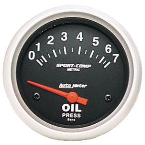 Manomètre de pression d’huile «SPORT COMP» diamètre 67mm  0-7 bars