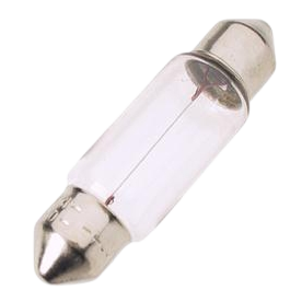 Ampoule 12v plafonnier 5w (longueur 34mm)