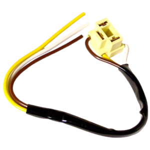 Connecteur 3 fiches en plastique pour phare avant (pré-équipé avec fils d'alimentation)