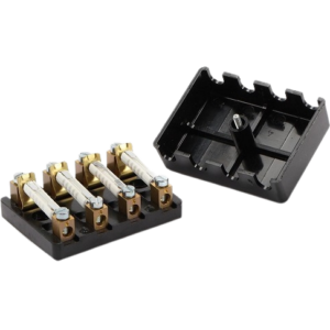 Boite à fusibles 4 fusibles universelle (cache vissé, livré avec fusibles)