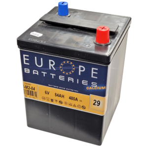 Batterie 6Volts noire 84Ah "Look Moderne"