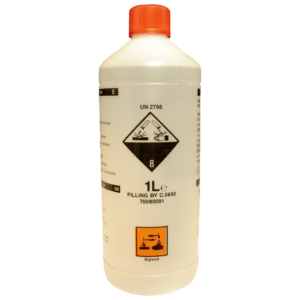 Acide de batterie (il en faut 3 par batterie)