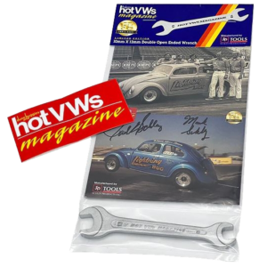 Clé à fourche 10x13mm - Edition limitée 55ième anniversaire HOT VW's - avec autocollant rouge