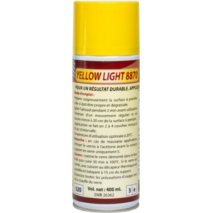 Bombe de vernis jaune pour look phares anciens RESTOM®YellowLight 8870 (bombe de 400ml)