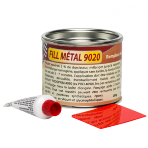 Mastic polyester métallique RESTOM®Fill Métal 9020 (250grs)