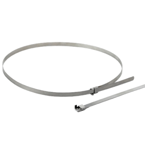 Set de 10 colliers de serrage type feuillard en 7x365mm