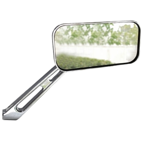 Rétroviseur extérieur "SAND RAIL" rectangulaire en aluminium poli