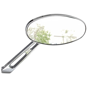 Rétroviseur extérieur "SAND RAIL" ovale en aluminium poli