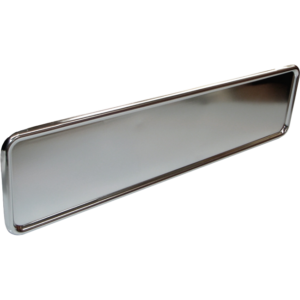 Entourage de plaque en alu poli à la taille des plaques françaises