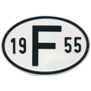 Plaque "F" millésime 1955