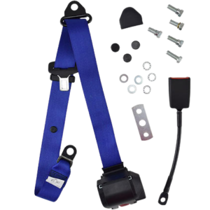 Ceinture sécurité avant bleue à enrouleur (4 points d’attache)