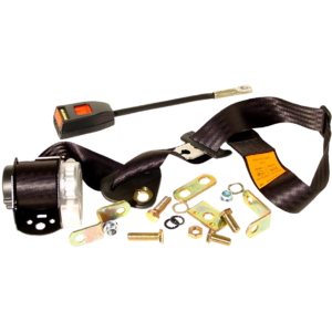 Ceinture sécurité avant noire à enrouleur (4 points d’attache)