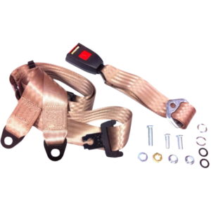 Ceinture sécurité arrière beige manuelle (3 points d’attache)