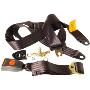 Ceinture sécurité arrière noire manuelle (3 points d’attache)