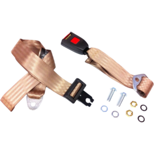 Ceinture sécurité arrière beige manuelle (2 points d’attache)