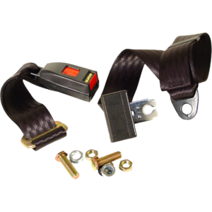 Ceinture sécurité arrière noire manuelle (2 points d’attache)