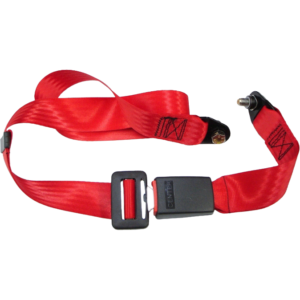 Ceinture sécurité arrière rouge manuelle (2 points d’attache)