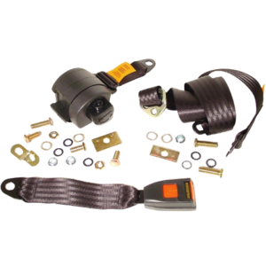 Ceinture de sécurité arrière noire à enrouleur (3 points d’attache)