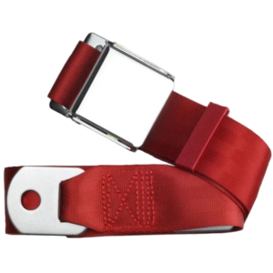 Ceinture style WOB 2 points gauche ou droite rouge vif