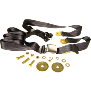 Ceinture style WOB 3 points gauche ou droite noire