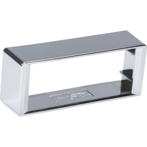 Centreur chromé 107,04x42,80mm pour montage autoradio Retrosound