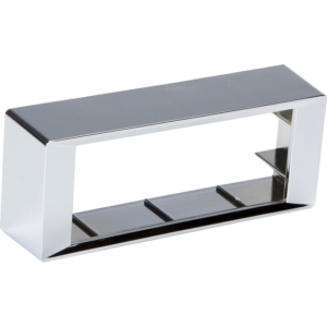 Centreur chromé 114,70x44,93mm pour montage autoradio Retrosound