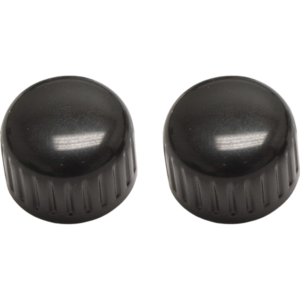 Set de 2 boutons de commande noirs style Euro pour autoradio Retrosound