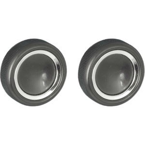 Set de 2 boutons de commande noirs style Becker pour autoradio Retrosound