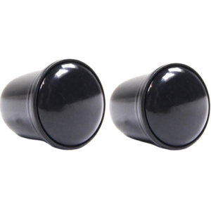 Set de 2 boutons de commande noir style Sapphire pour autoradio Retrosound