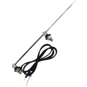 Antenne 2 points d’attache sur flanc 1150mm pieds chromés