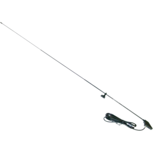 Antenne de joue d'aile 1120mm pied chromé 2 points d'attache