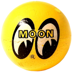 Boule d'antenne MOON jaune à 2 yeux