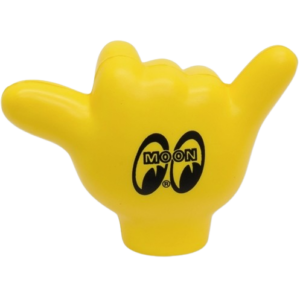 Boule d'antenne MOON jaune en forme de main