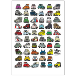 Affiche  "2CV DIVERSITY"  (50 x 70cm)
