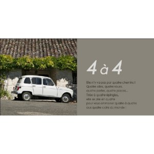 Carte postale  "4L   4 à 4"