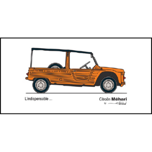 Carte postale  "L'INDISPENSABLE... MEHARI"