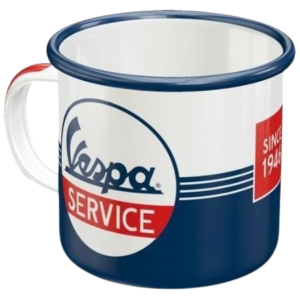 Mug en tôle émaillée Vespa Service