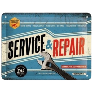 Tôle peinte emboutie 15x20cm Service