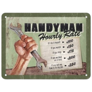 Tôle peinte emboutie 15x20cm Handyman Hourly Rate
