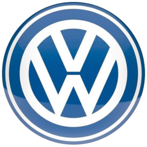 Tôle peinte emboutie diam. 35 cm VW - Logo