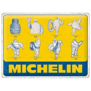Tôle peinte emboutie 30x40cm Michelin - Logo Evolution