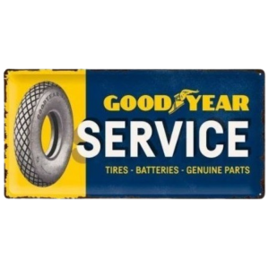 Tôle peinte emboutie 25x50cm Goodyear Service