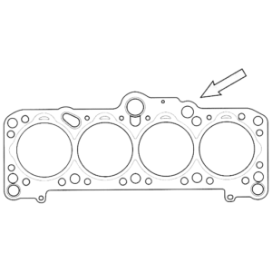 Joint de culasse hydraulique 1,53mm 1 rainure Golf 2  1,6D/TD  85-