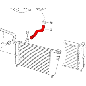 Durite d'eau en haut du radiateur 1500-1800cc