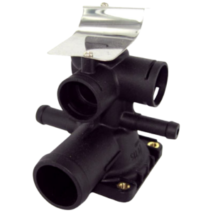 Coiffe de thermostat avec sortie pour échangeur