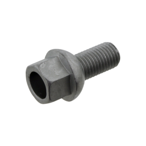 Vis de roue à appui arrondi 12x1,5 longueur filetage 19mm tête 17mm acier